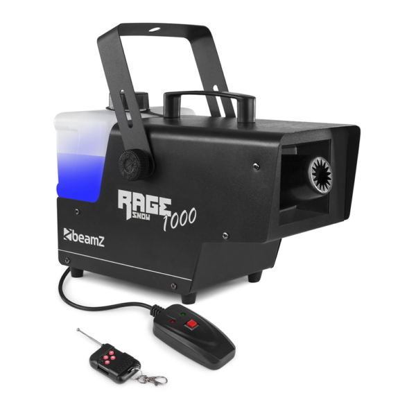 BEAMZ RAGE1000 Snow Machine with Wireless Controller