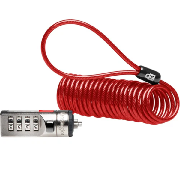 Kensington Portable Combination Laptop Lock Red
