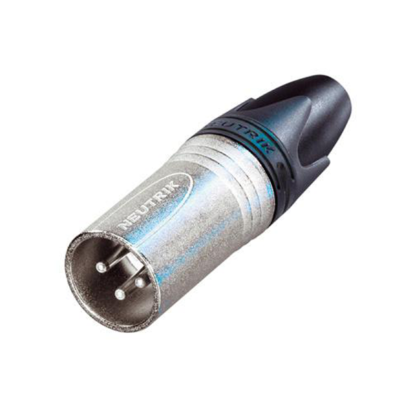 Neutrik NC3MX  XLR 3 pin male line plug (Silver)